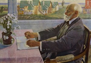 Porträt des russischen Physiologen Iwan Pawlow