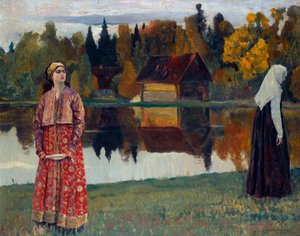 Am See von Mikhail Vasilievich Nesterov