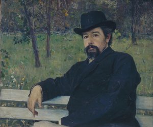 Porträt des Malers Nikolai Alexandrowitsch Jaroschenko 1846-1898