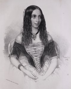 Porträt von Emília Lemouton (Barabás Miklós, 1845)