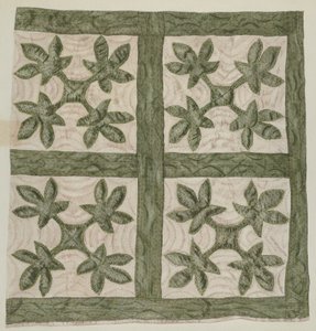 Applikationsquilt von Mildred E. Bent