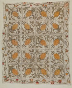Ananas-Steppdecke