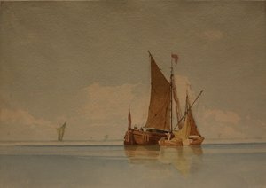 Eine Ruhe, Datum unbekannt (Aquarell und Bleistift auf Papier)