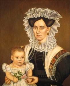 Aphia Salisbury Rich und Baby Edward, ca. 1833