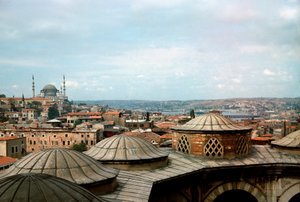 Osmanische Architektur: Blick auf die Stadt mit der Süleymaniye-Moschee (1550-1557)