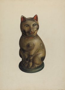 Pa. Deutscher sitzender Kreidekatze