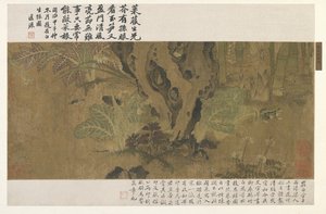 Bambus, Frosch und Insekten von Ming Dynasty Chinese School