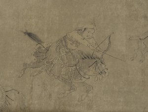 Die Gefangenschaft von Cai Wenji, 14.-15. Jahrhundert