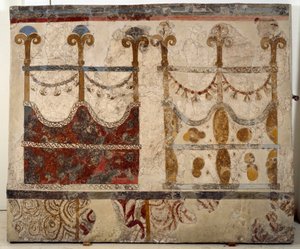 Minoische Zivilisation: Darstellung von zwei Portalen (Ikria) von Minoan