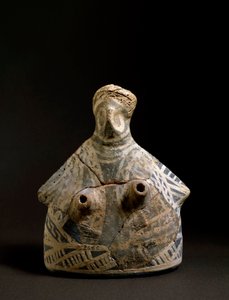 Minoische Kunst: Terrakottavase in Form einer Frau von Minoan
