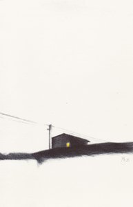 Einsames Abendlicht von Mirjam Schrei