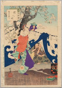 Eine Puppe aus einem Eimer, eine Dame der Enpo-Ära, 1894 von Mizuno Toshikata