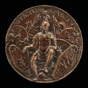 Mars umgeben von Trophäen von Moderno