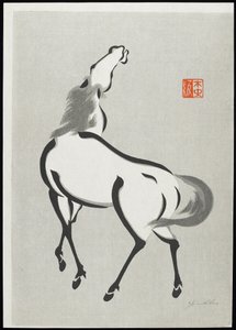 Pferd von Mokuchu Urushibara