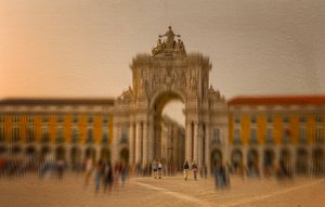Goldene Stunde Lissabon Bogen von Molly Fu APA