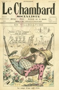 Illustration von Moloch (1849-1909) für das Cover von Le Chambard Socialiste