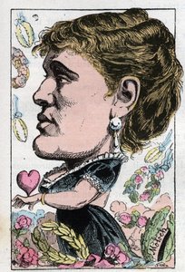Porträt von Gabrielle Maria Krauss, österreichische Sängerin (1842-1906)