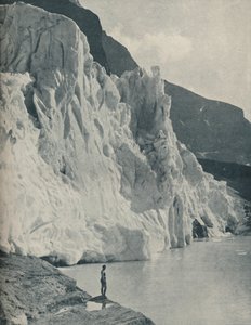 Tumble-Gletscher und Bergsee auf Kanadas höchstem Berg, um 1935