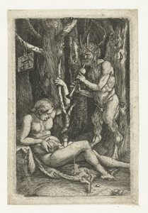 Die Satyrfamilie von Monogrammist AD