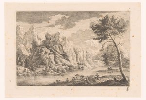 Berglandschaft mit Fluss
