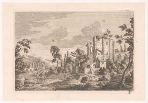 Landschaft mit Ruine