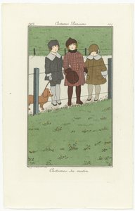 Journal des Dames et des Modes, Pariser Kostüme, 1914, Nr. 147: Morgenkostüme von Monogrammist MFN