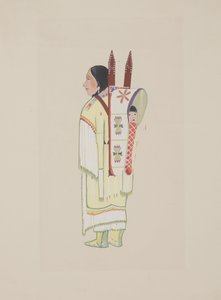 Kiowa Squaw, ca. 1934 von Monroe Tsatoke