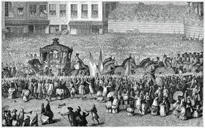Pferdekutsche in einer Parade, 1782, 1885