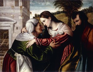 Die Heimsuchung von Moretto da Brescia
