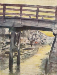 Ein Kanal in Osaka
