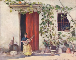 Ein Innenhof in Sevilla, 1903