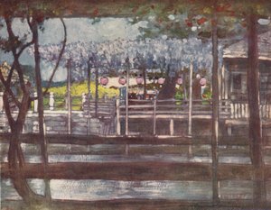 Ein Wisteria-Garten, ca. 1887