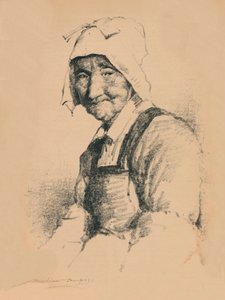 Porträt einer alten Frau, ca. 1890, 1894 von Mortimer L Menpes