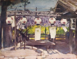 Sonne und Laternen, ca. 1887, 1901 von Mortimer L Menpes