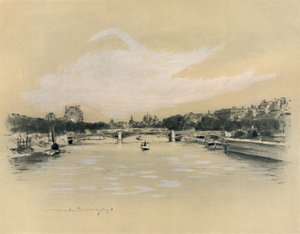 Die Seine in Paris, 1903 von Mortimer L Menpes