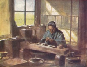 Ein Cloisonné-Arbeiter, ca. 1887, 1901 von Mortimer Ludington Menpes