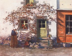 Ein Cottage in Rochefort-en-Terre von Mortimer Ludington Menpes