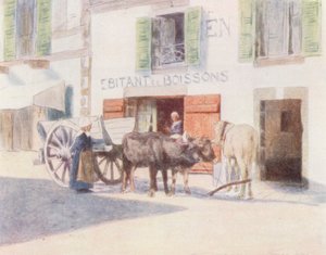 Ein Sandwagen am Kai, Pont-Aven von Mortimer Ludington Menpes