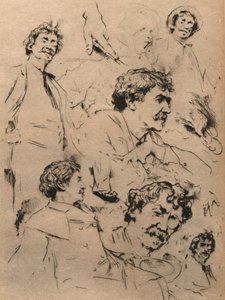 Studien von James McNeill Whistler, ca. 1886, 1903 von Mortimer Ludington Menpes