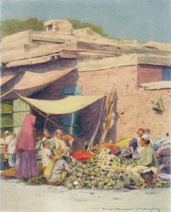 Gemüsemarkt, Delhi, 1905