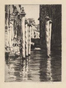 Ein enger Kanal, Venedig von Mortimer Menpes