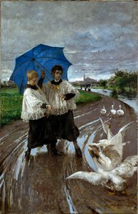 Die Rückkehr vom Fest von Mose Bianchi