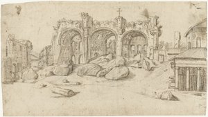 Ruinen der Basilika von Maxentius und Konstantin, Rom