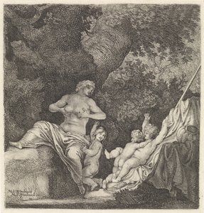 Frau mit drei Kindern