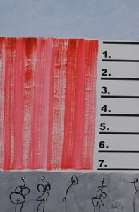Rote Streifen Abstrakte Figuren