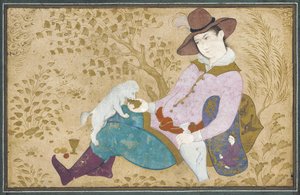 Junger Mann mit Hund, 1673