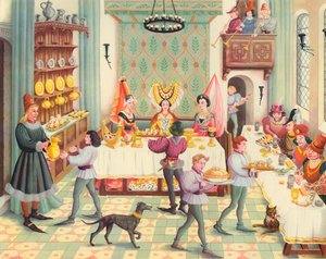 Damen beim Essen von Muriel Broderick