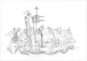 Chippewa Schneeschuhtanz, 1841