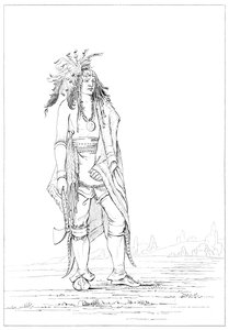 Irokesenkrieger, 1841
