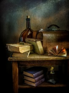 Alte Welt Literaturszene von Mykhailo Sherman